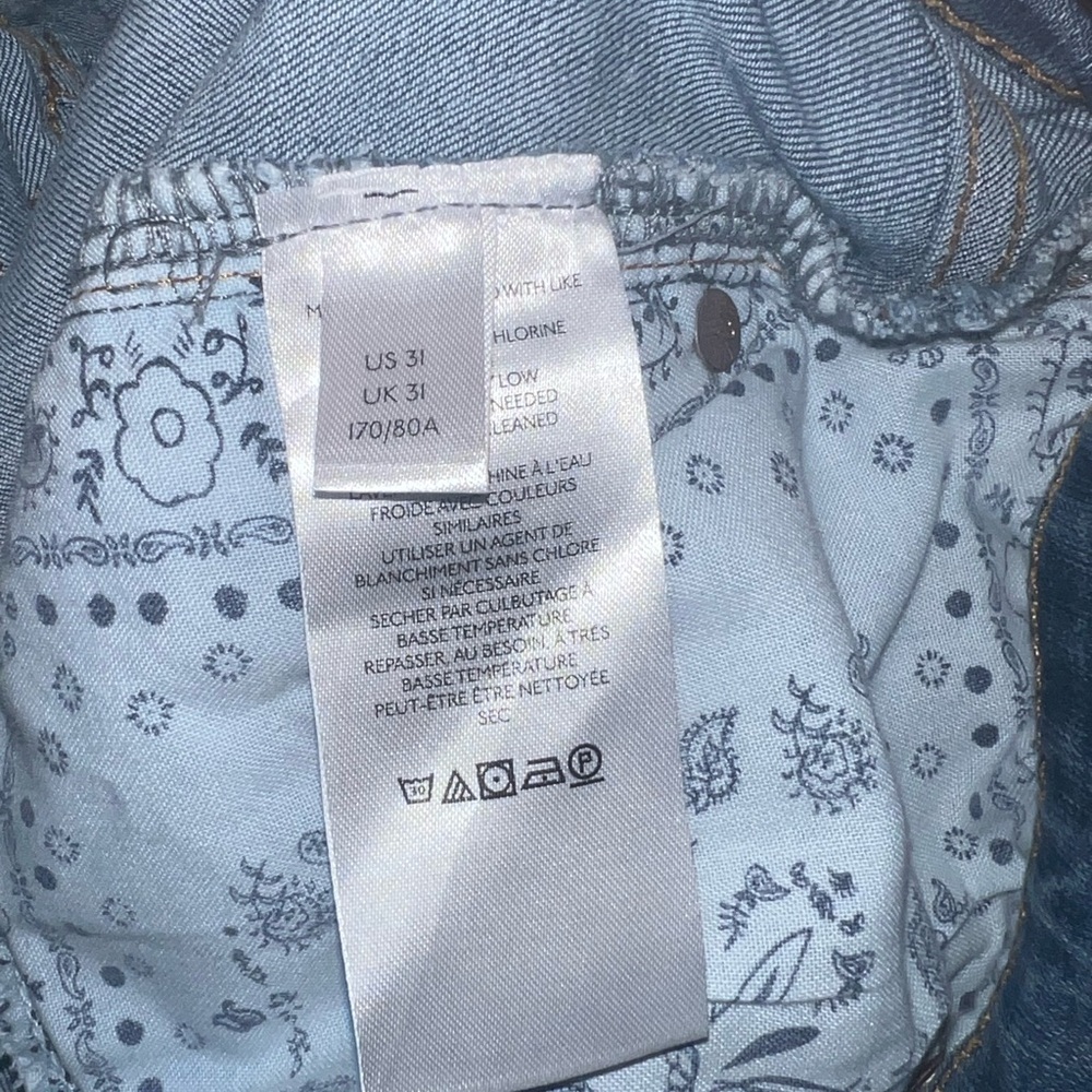 We The Free Medium Blue Button-Fly Flare Jeans - Picture 9 of 9